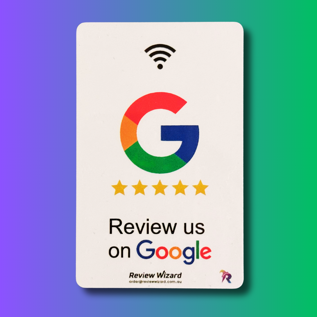 Google Tap To Review Business Card