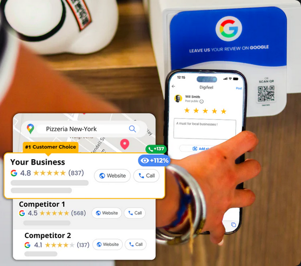 Google Tap To Review Plate